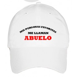 GORRA ADULTO MIS PERSONAS FAVORITAS ME LLAMAN ABUELO