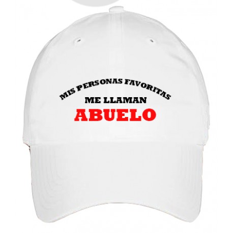 GORRA ADULTO MIS PERSONAS FAVORITAS ME LLAMAN ABUELO