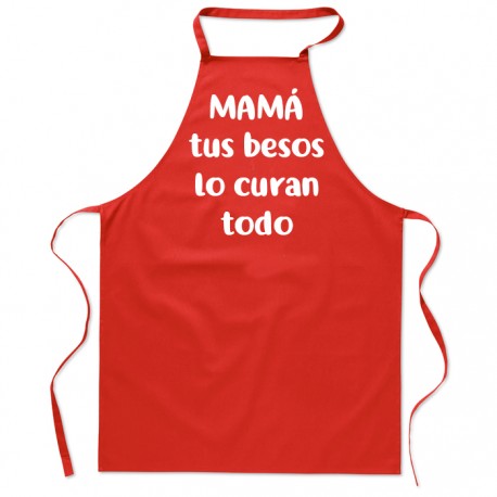 DELANTAL ADULTO MAMÁ TUS BESOS LO CURAN TODO