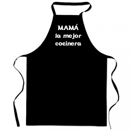 DELANTAL ADULTO MAMÁ LA MEJOR COCINERA