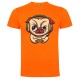 CAMISETA NARANJA PERRO CASCOS