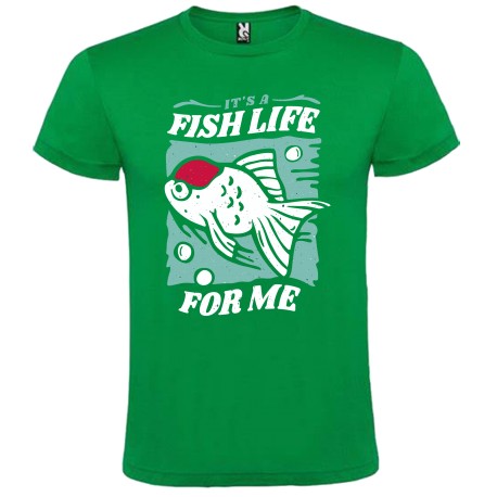 CAMISETA ADULTO VERDE FISH LIFE