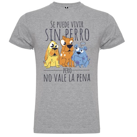 CAMISETA ADULTO GRIS SE PUEDE VIVIR