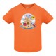 CAMISETA INFANTIL NARANJA CASTILLO DE ARENA
