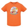 CAMISETA INFANTIL NARANJA CASTILLO DE ARENA