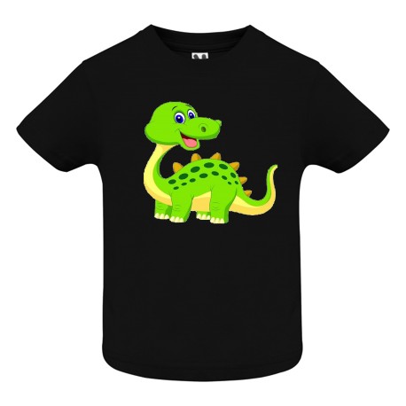 CAMISETA INFANTIL NEGRO DINO