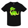 CAMISETA INFANTIL NEGRO DINO