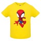 CAMISETA INFANTIL AMARILLA MUÑECO ARAÑA