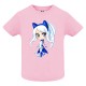 CAMISETA INFANTIL ROSA DIABLILLA AZUL
