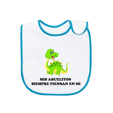 BABERO AZUL MIS ABUELITOS SIEMPRE PIENSAN EN MI