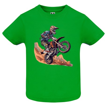 CAMISETA ADULTO VERDE MOTOCROSS