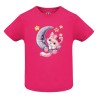 CAMISETA INFANTIL FUXIA GATO LUNA