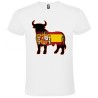 CAMISETA ADULTO BLANCA TORO BANDERA ESPAÑA