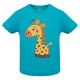 CAMISETA BEBÉ TURQUESA JIRAFA BABY