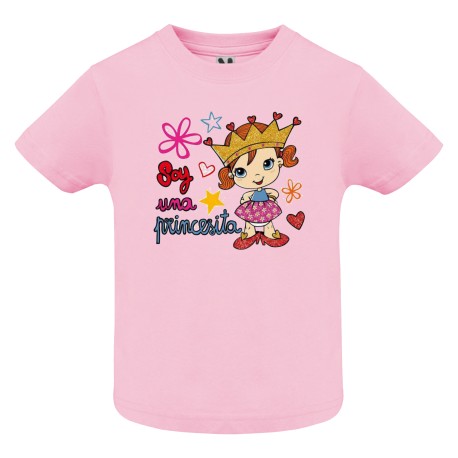CAMISETA BEBÉ ROSA SOY UNA PRINCESITA