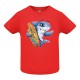 CAMISETA INFANTIL ROSA SHARK
