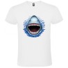 CAMISETA INFANTIL BLANCA TIBURÓN HAMBRIENTO