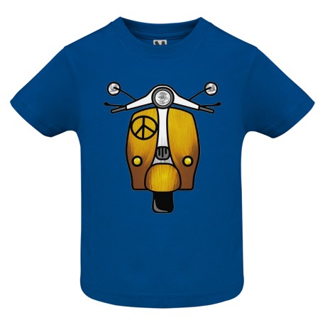 CAMISETA ADULTO ROYAL VESPA NARANJA