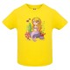CAMISETA INFANTIL AMARILLA SIRENITA