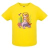 CAMISETA INFANTIL AMARILLA SIRENITA