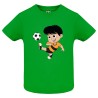 CAMISETA INFANTIL VERDE NIÑO FÚTBOL