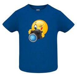 CAMISETA ADULTO ROYAL EMOTICONO FOTOGRAFO