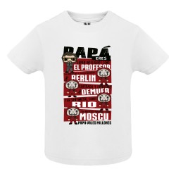 CAMISETA ADULTO BLANCA PAPÁ INTELIGENTE