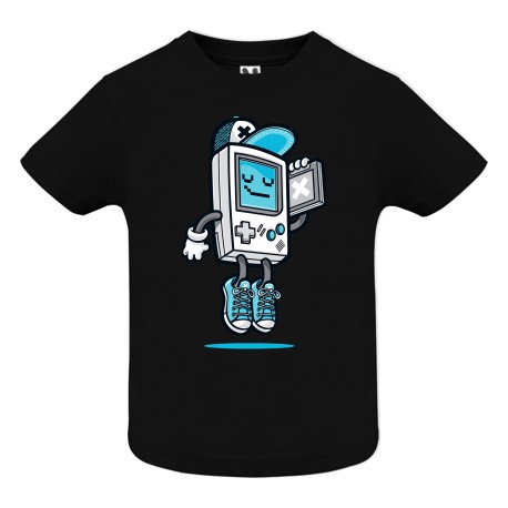 CAMISETA INFANTIL NEGRA GAME BOY