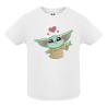 CAMISETA INFANTIL BLANCA BABY VERDE